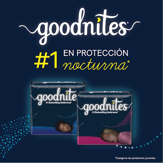 Pantaloncitos Goodnites Niño, Talla G, 11 uds